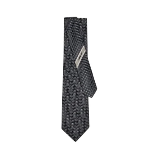 Gancini Jacquard Silk Tie