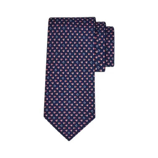 Mail Print Silk Tie