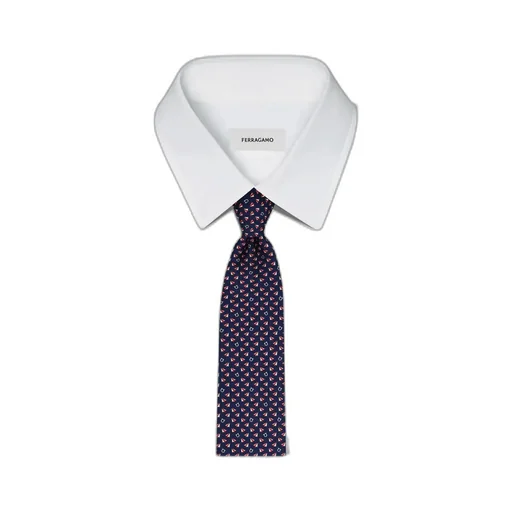 Mail Print Silk Tie