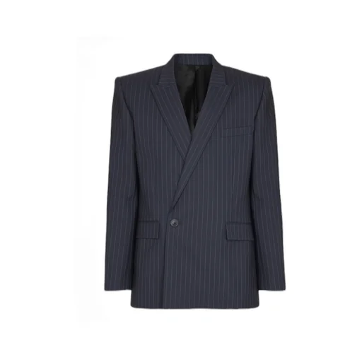 Wool Pinstripe Blazer