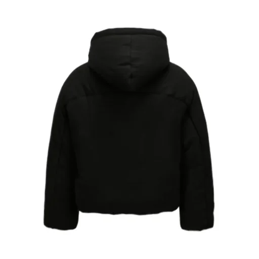 Zippered Hooded Cotton Jacket