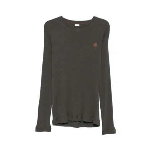Wool Blend Long-Sleeved Knit Sweater