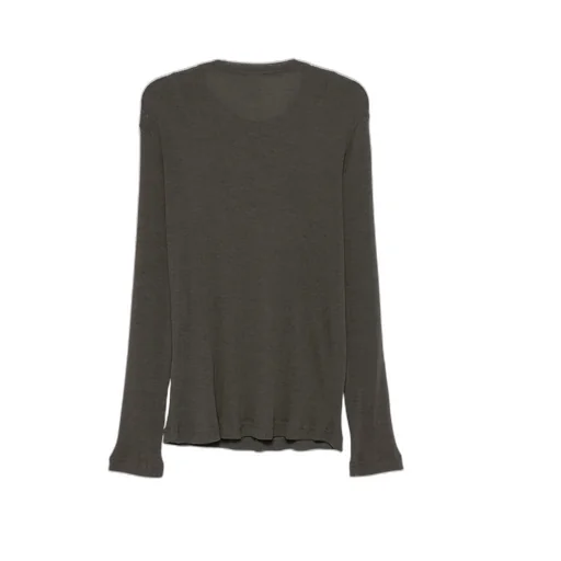 Wool Blend Long-Sleeved Knit Sweater