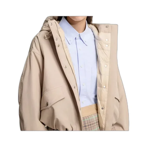Moncler Eucalyptus Hooded Short Down Jacket