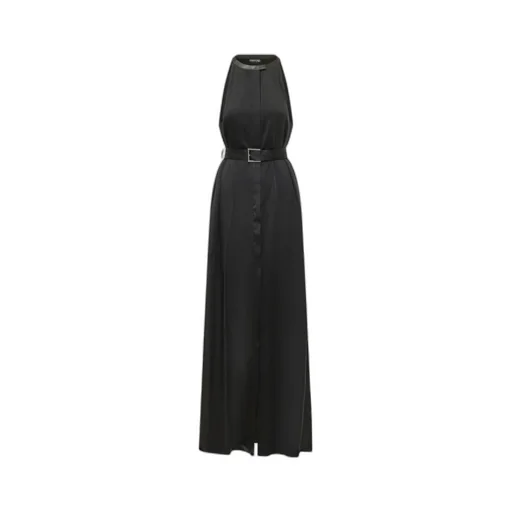 Tom Ford Sleeveless Satin Long Dress