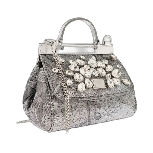 Dolce & Gabbana Kids Embellished Sicily Mini Hand Bag