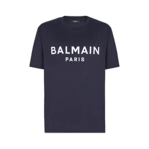 Balmain Logo Printed Crewneck T-Shirt