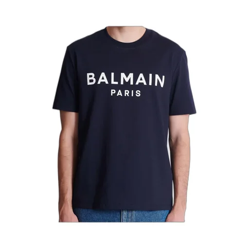 Balmain Logo Printed Crewneck T-Shirt