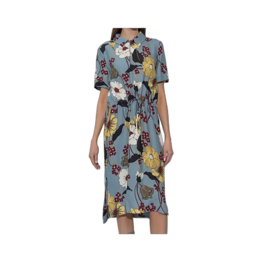 Marni Floral Print Short Sleeve Dress