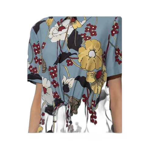 Marni Floral Print Short Sleeve Dress