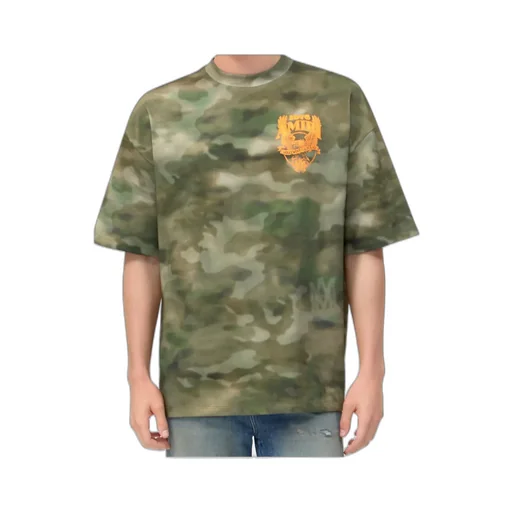 Camouflage Logo-Print T-Shirt