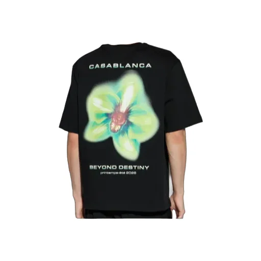 Casablanca Logo Printed Crewneck T-Shirt