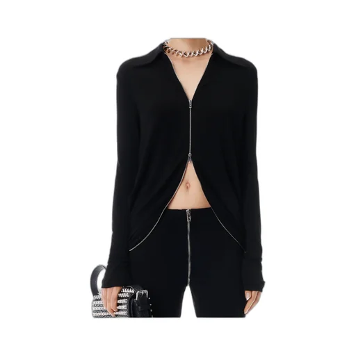 Alexander Wang Drape Zip Front Top