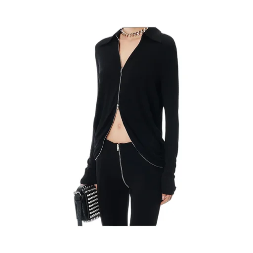 Alexander Wang Drape Zip Front Top
