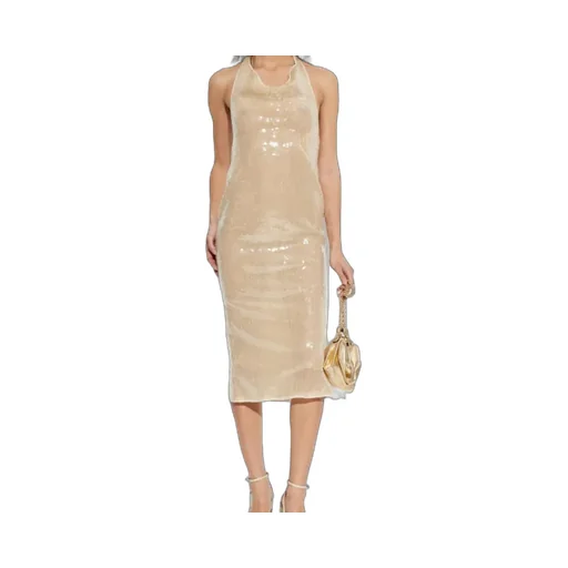 OsÉRee Sequin Open-Back Dress