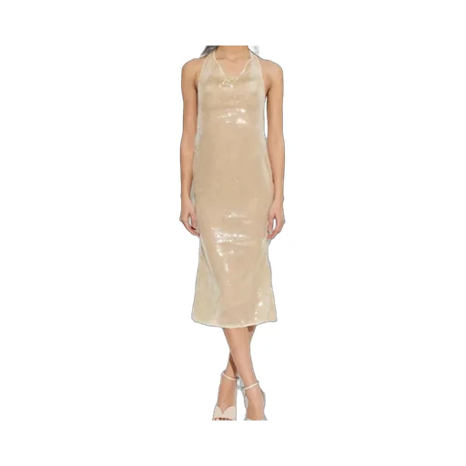 OsÉRee Sequin Open-Back Dress