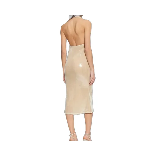 OsÉRee Sequin Open-Back Dress