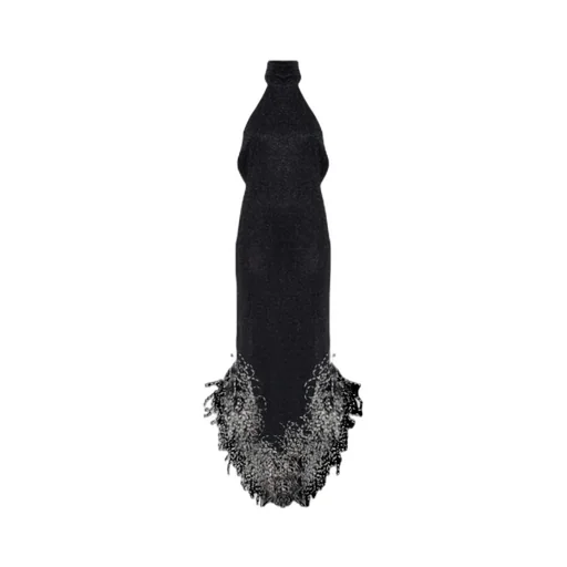 Feather Halterneck Dress