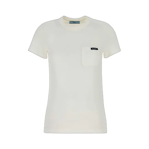 Prada Logo-Patch Crewneck T-Shirt