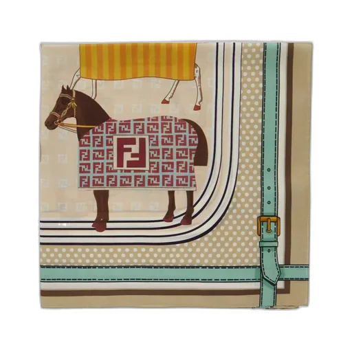 Fendi Kids Horse Print Scarf