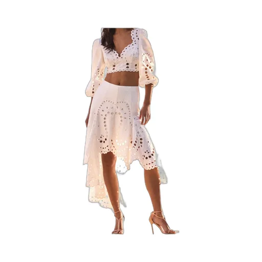 Charo Ruiz Luna Broderie Long Sleeve Top