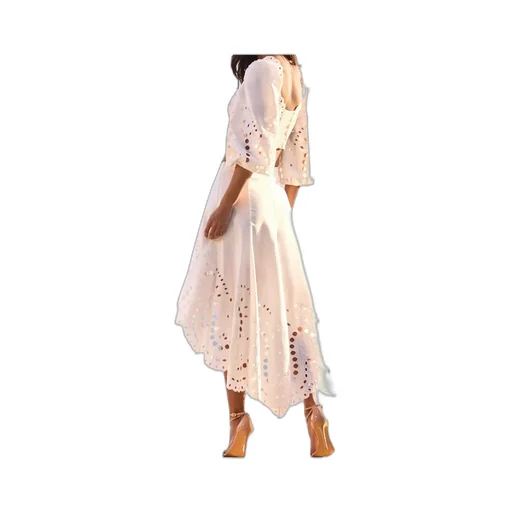 Charo Ruiz Luna Broderie Long Sleeve Top