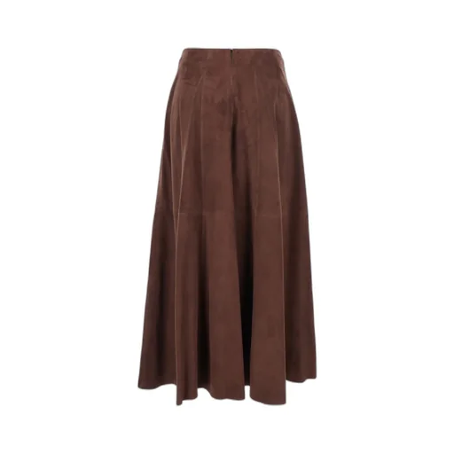 Arma Eleni High-Waisted Suede Skirt