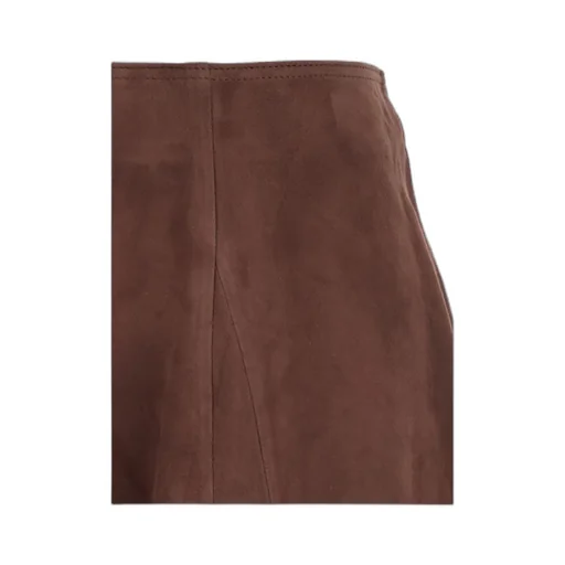 Arma Eleni High-Waisted Suede Skirt