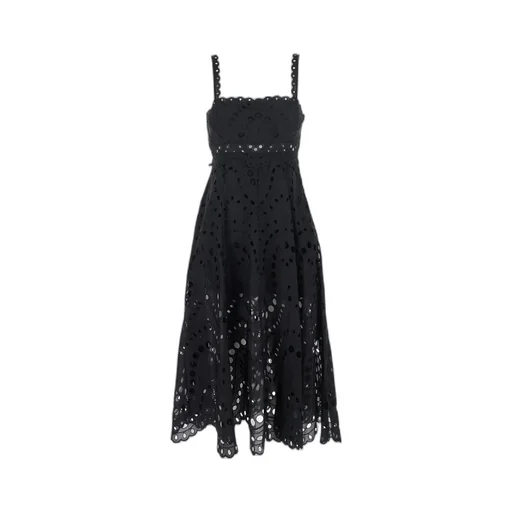 Charo Ruiz Glimmer Broderie Long Dress
