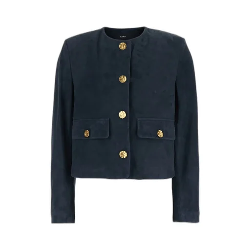 Arma Lorenne Suede Button-Up Jacket
