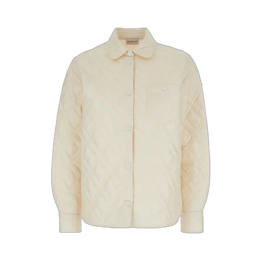 Moncler Diamond-Quilted Padded Shirt Jacket
