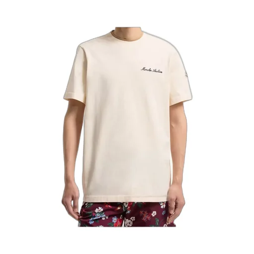 Moncler Logo Embroidered Crewneck T-Shirt