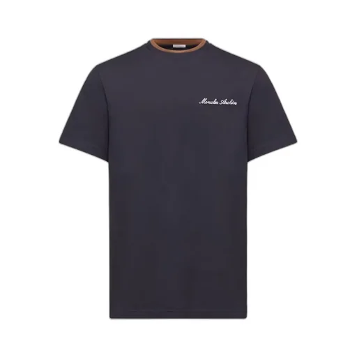 Moncler Logo Embroidered Crewneck T-Shirt