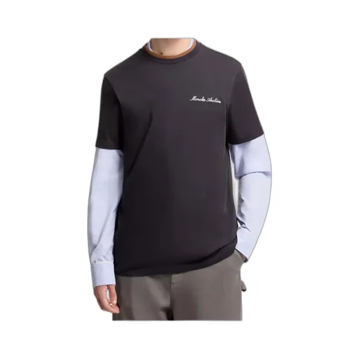 Moncler Logo Embroidered Crewneck T-Shirt