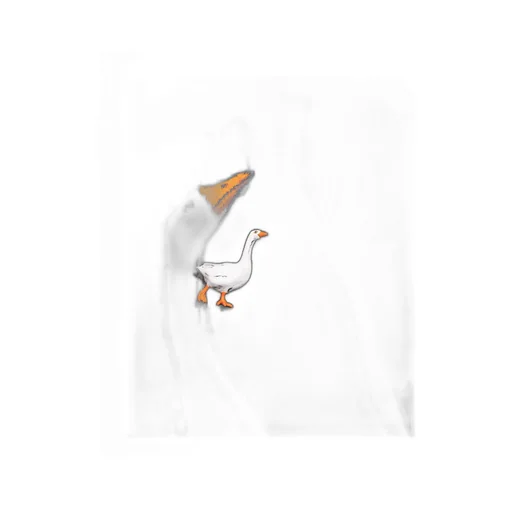 Moschino A Goose Motif Polished Brooch