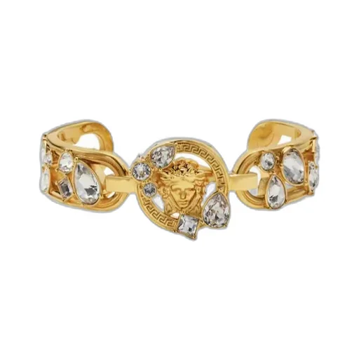 Versace Medusa '95 Embellished Cuff Bracelet