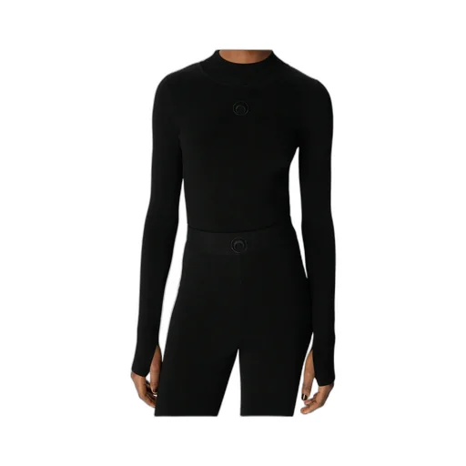 Marine Serre Elasticated Waistband Moon-Logo Leggings