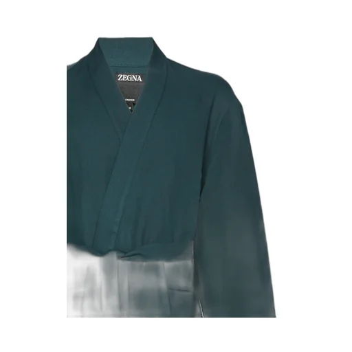 Zegna Long Sleeve Belted Jacket