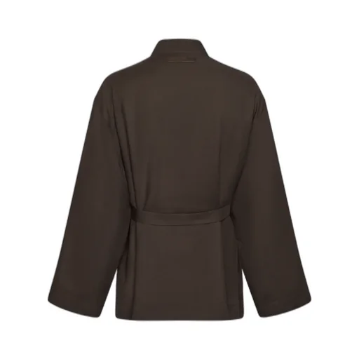Zegna Long Sleeve Belted Jacket