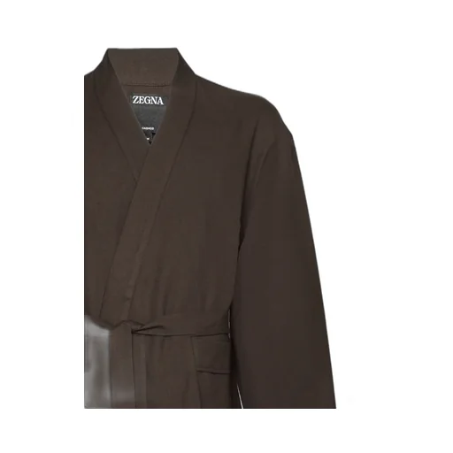 Zegna Long Sleeve Belted Jacket