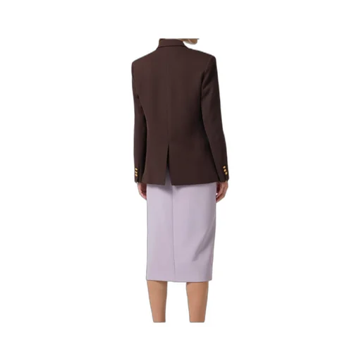 Elisabetta Franchi Gabardine Double-Breasted Jacket