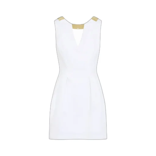 Elisabetta Franchi Plaque Mini Dress