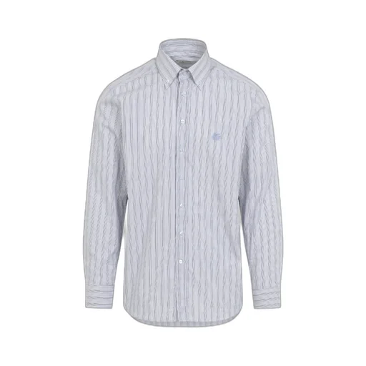 Striped Logo-Detail Shirt