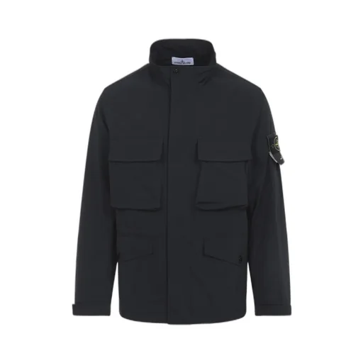 Stone Island Logo Patch Pocket Detail Jacket