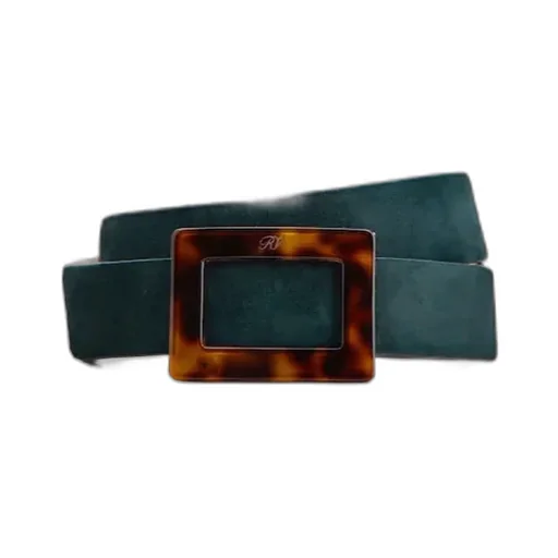 Belle Vivier Belt In Suede