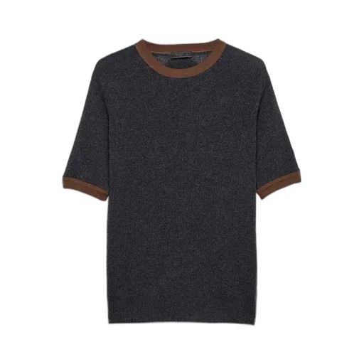 Prada Short-Sleeved Crewneck Jumper
