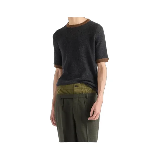 Prada Short-Sleeved Crewneck Jumper