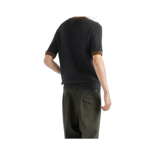 Prada Short-Sleeved Crewneck Jumper