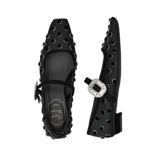 Roger Vivier Buckle-Embellished Ballet Flats