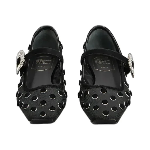 Roger Vivier Buckle-Embellished Ballet Flats